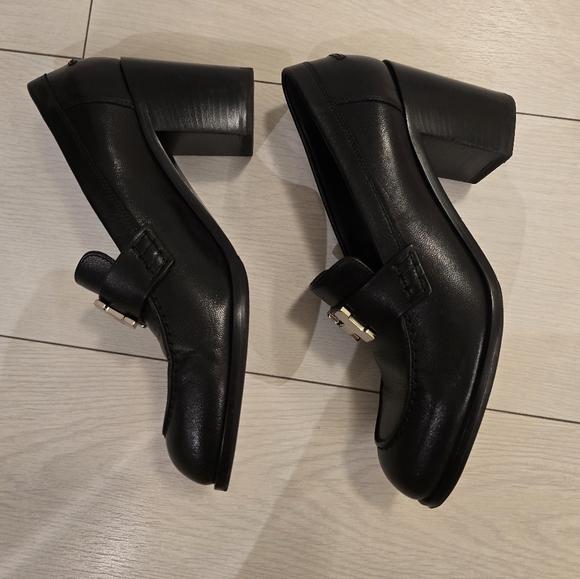 Hermes Black Leather Loafers - Picture 5 of 12